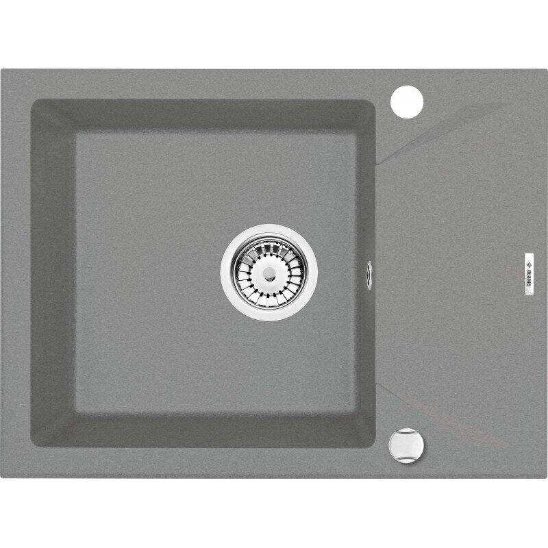 Akmens masės virtuvinė plautuvė Deante Evora Metallic grey